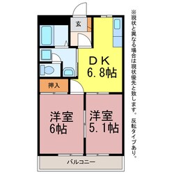 ノーブルタウン新栄の物件間取画像